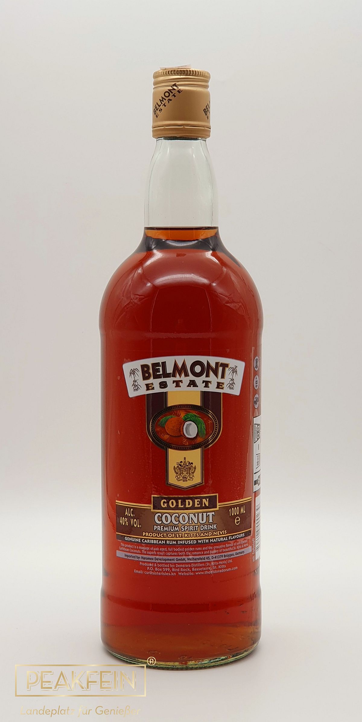 Belmont Estate Gold Coconut Rum 1L