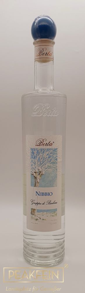 Berta Nibbio Grappa di Barbera