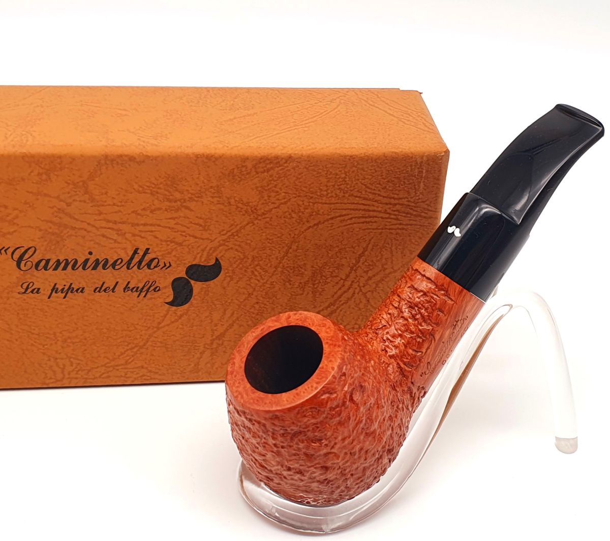 Caminetto Pfeife 08.40 Apple 9mm-Bohrung Bruyere hellbraun