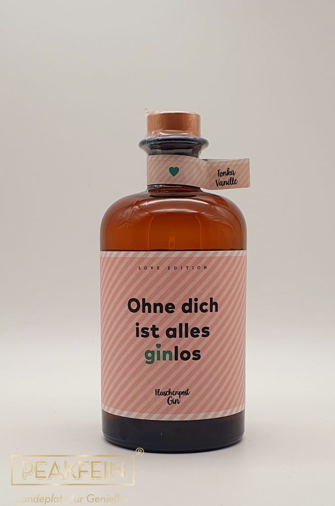 Flaschenpost Gin - Ohne dich ist alles Ginlos