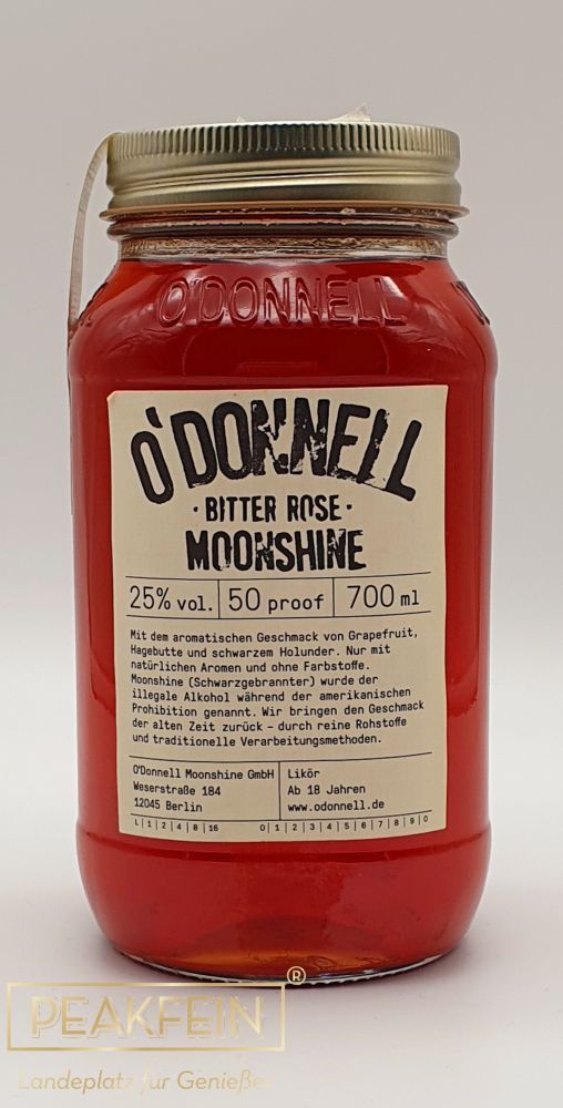 O'Donnell Moonshine Bitter Rose Likör