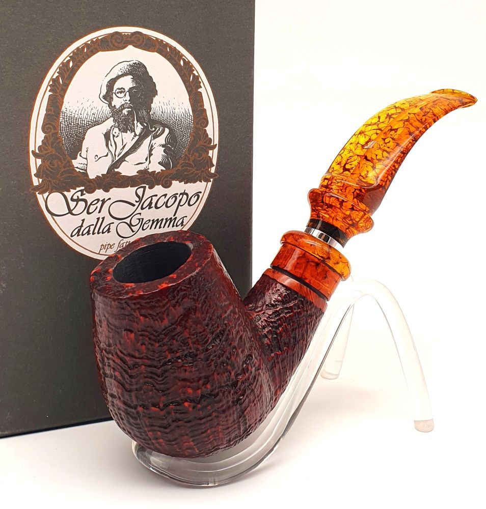 Ser Jacopo Pfeife Delecta Army 9mm-Bohrung Bruyere dunkelbraun