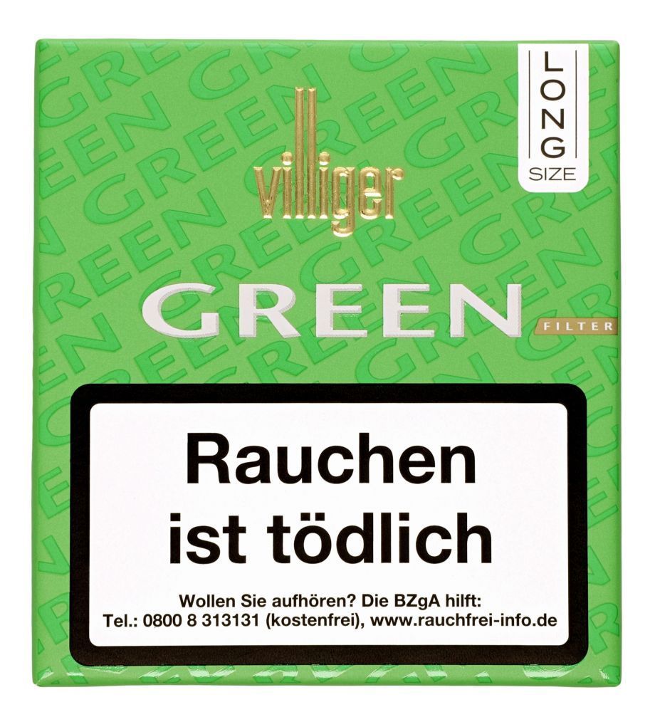 Villiger Green Mini Filter Long Size Caipirinha Cigarillos