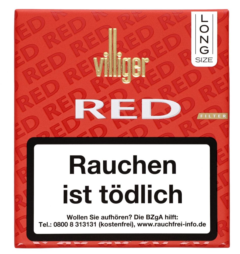 Villiger Red Mini Filter Long Size Vanilla Cigarillos